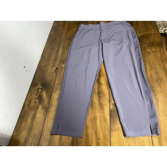 Athleta Brooklyn Ankle Pants Dusk Violet Stretch Pull On Womens Size 6 - Picture 1 of 9